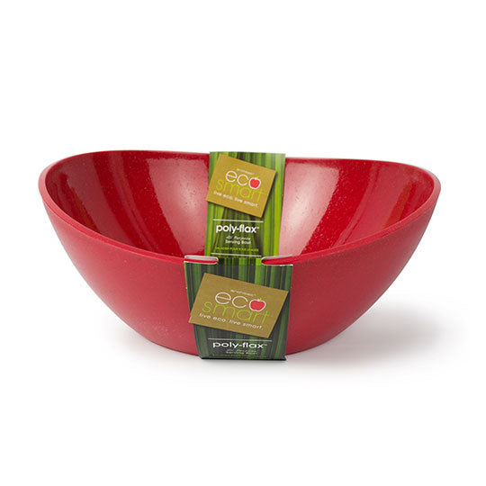EcoSmart Serving Bowls Red Large, 7 Quart Polyflax
