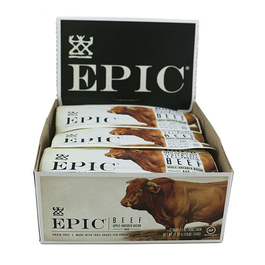 Epic Protein Bars Beef Bacon Apple 12 (1.5 oz.)