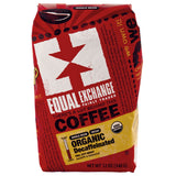 Equal Exchange Organic Coffee Decaffeinated Packaged Whole Bean 12 oz.