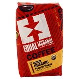 Equal Exchange Organic Coffee French Roast 10 oz. Packaged Whole Bean