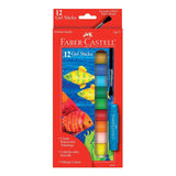 Faber Castell Crayons & Gel Sticks Gel Sticks + Paint Brush 12 count (Ages 5+)