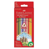 Faber Castell Pencils GRIP Triangular Colored Pencils 12 count