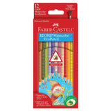 Faber Castell Pencils GRIP Triangular Water Color EcoPencils 12 count
