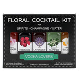 Floral Elixir Co. All Natural Flower Syrups Vodka Lovers Floral Cocktail Kits