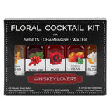 Floral Elixir Co. All Natural Flower Syrups Whiskey Lovers Floral Cocktail Kits