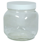 Frontier Bulk 60 oz. Square Wide Mouth Jar with Lid 6 count