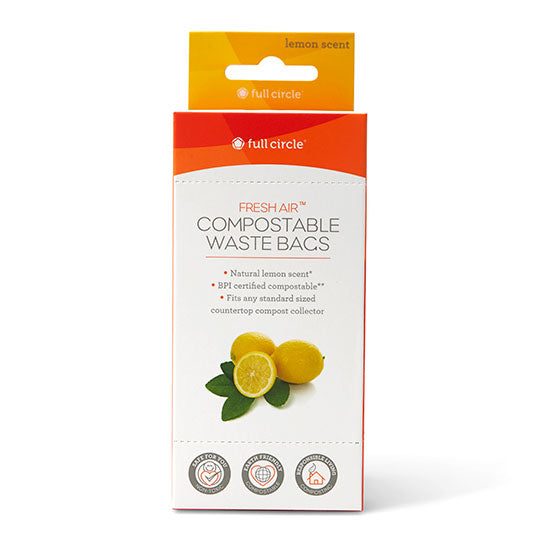 Full Circle Natural Cleaning Solutions Fresh Air Compostable Waste Bags 25 count