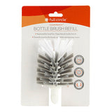 Full Circle Dish Brushes Clean Reach Replaceable Bottle Brush Replacement Head, White
