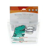 Full Circle Reusable Ziptuck Bags Dinos Snack Bag Sets 2 count