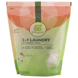 Grab Green 3-in-1 Laundry Detergents Gardenia Pre-Measured Concentrated Powder Pods 60 Loads