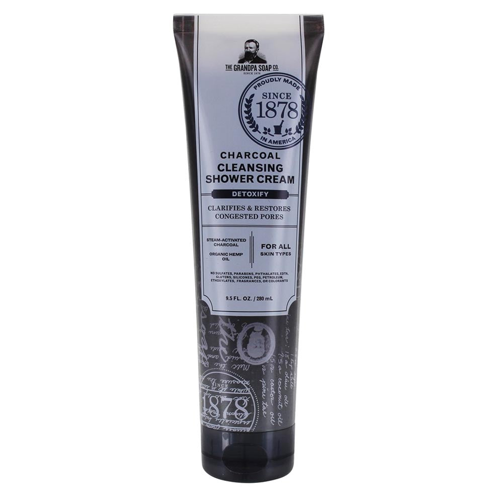 Grandpa Soap Co. Body Care Collection Charcoal Cleansing Shower Cream 9.5 oz.