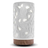 Green Air Inc Luxury Diffusers Rowan Vase, White Ceramic