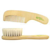Green Sprouts Brush & Comb Set, Wooden