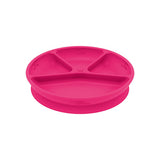 Green Sprouts Feeding Silicone 4-Section Suctioned Learning Plate, Pink