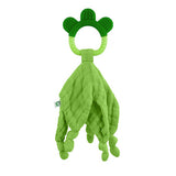 Green Sprouts Organic Cotton Muslin Blankie Teether, Green