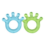 Green Sprouts Silicone Cooling Teether 2 pack, Blue/Green