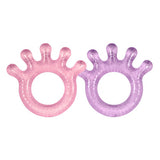 Green Sprouts Silicone Cooling Teether 2 pack, Pink/Purple