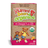 Hero Nutritionals Children Gummy Vitamins Omega 3 with Chia Seed 90 count Yummi Bears Organics