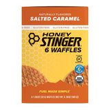 Honey Stinger Organic Waffles Salted Caramel, Gluten-Free 6 (1.06 oz.) waffles per box