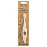 Jack n' Jill Natural Oral Care for Babies & Kids Hippo Bio Toothbrush with Compostable & Biodegradable Handle
