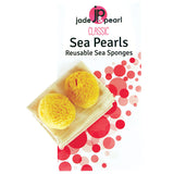 Jade & Pearl Sea Sponge (reusable), Small 2 count