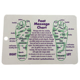 Joy of Health Reflexology Cards Foot/Hand Massage Chart 4" x 6" 6/count