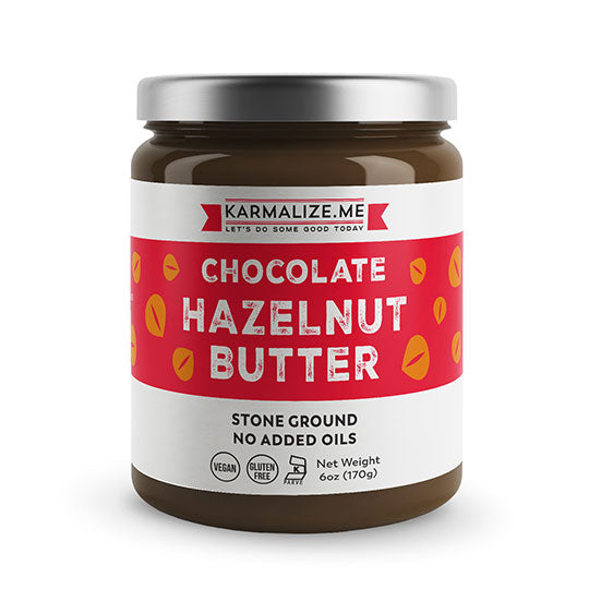 Karmalize.Me Nut & Seed Butters Vegan Chocolate Hazelnut 6 oz. jar