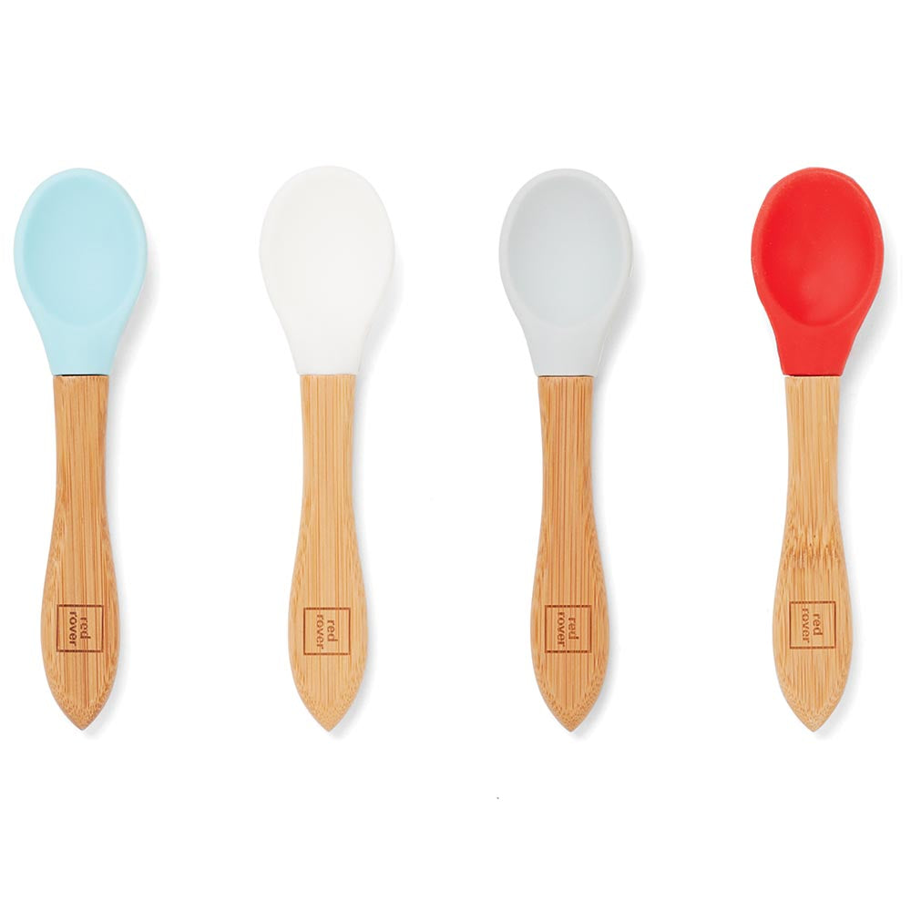 Accessories Culinary Kid's Silicone & Bamboo Fibre Spoons 4 count Serving Tools