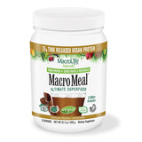 MacroLife Naturals MacroMeal Supplements Vegan Chocolate 15 Serving Tubs 18.5 oz.