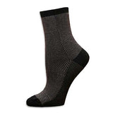 Maggie's Functional Organics Cotton Trouser Socks Black/Grey 9-11 Patchwork