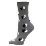Maggie's Functional Organics Cotton Trouser Socks Gray 9-11 STAND
