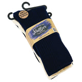 Maggie's Functional Organics Crew Socks Black/Natural/Navy Tri-Packs Size 9-11