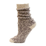 Maggie's Functional Organics Crew Socks Chestnut 10-13 Ragg, Relaxed & Comfy