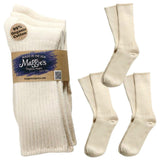 Maggie's Functional Organics Crew Socks Natural Tri-Packs Size 10-13
