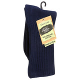 Maggie's Functional Organics Crew Socks Navy Classic Size 9-11