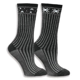 Maggie's Functional Organics Sweater Socks Black 9-11 Celestial Wool