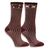 Maggie's Functional Organics Sweater Socks Wine 9-11 Celestial Wool