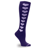 Maggie's Functional Organics Knee High Socks Purple 9-11 Love