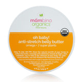 Mambino Organics Pregnancy Oh Baby! Anti-Stretch Belly Butter, Omega + 7 Super Plants 2.5 oz.