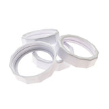 Masontops Storage Solutions Regular Mouth Rust-Proof Plastic Jar Bands, White 4 count Tough Bands