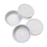 Masontops Storage Solutions Regular Mouth Durable & Leak-Proof Plastic Storage Lids, White 4 count Tough Tops