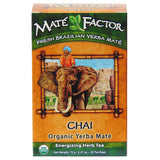 Mate Factor Certified Organic Yerba Mate Chai 20 unbleached tea bags unless noted 20 tea bags