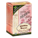 Mate Factor Organic Functional Herbal Tea Blends Ginkgo Recall with Turmeric and Gotu Kola 20 tea bags