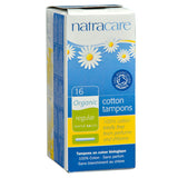 Natracare Organic with Applicator Regular 16 count Non-Chlorine Bleached (GMO-Free) 100% Cotton Tampons