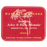 Natural Patches of Vermont Essential Oil Patches Arnica, Soothing Aches & Pains Formula 10 count tins