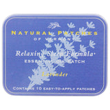 Natural Patches of Vermont Essential Oil Patches Lavender, Relaxing Sleep Formula 10 count tins