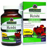 Nature's Answer Supplements Reishi Mushroom Mycelia, Organic 90 vegetarian capsules Single Herb