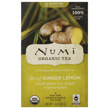 Numi Tea Organic Teas Decaf Ginger Lemon 18 tea bags Decaf Teas