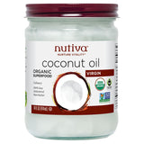 Nutiva Organic Virgin Coconut Oils Coconut Oil Virgin 6 (14 oz.) glass jars