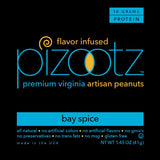 Pizootz Flavor Infused Peanuts Bay Spice 5.75 oz. resealable bag